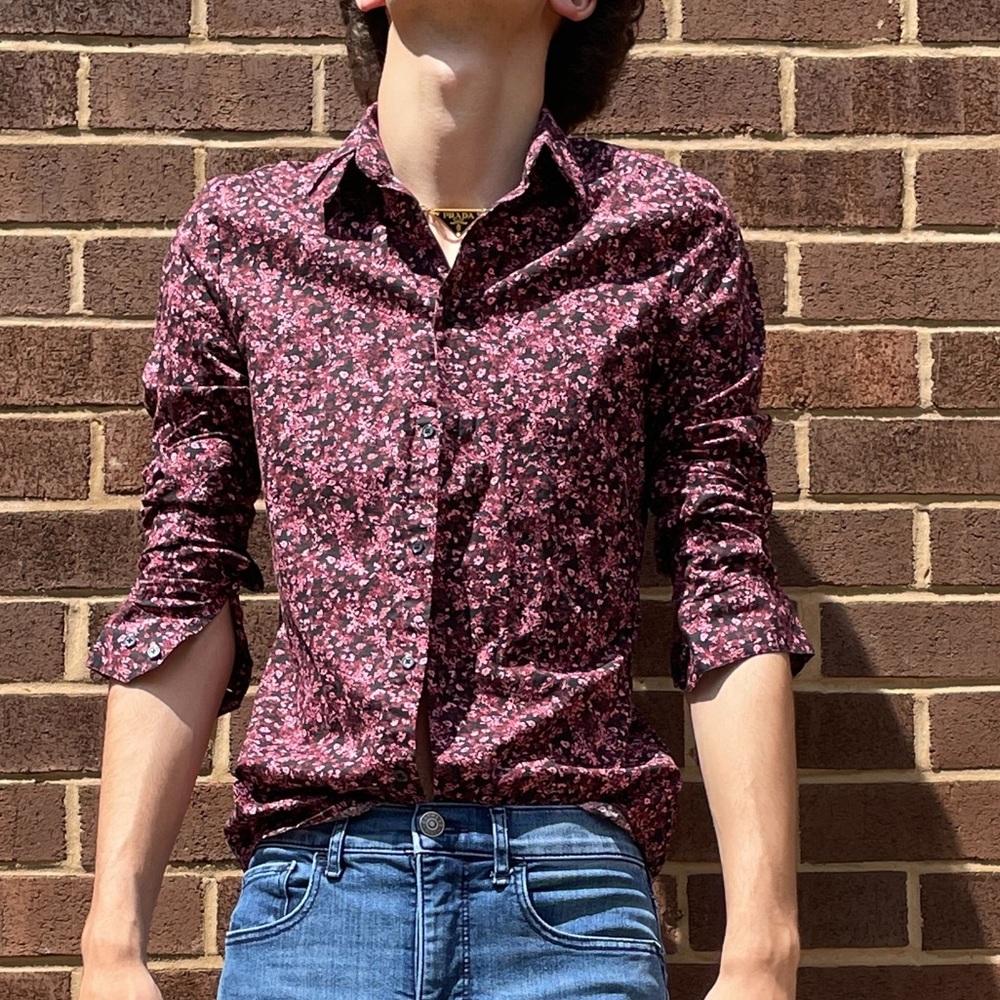 Stunning vintage Floral button down